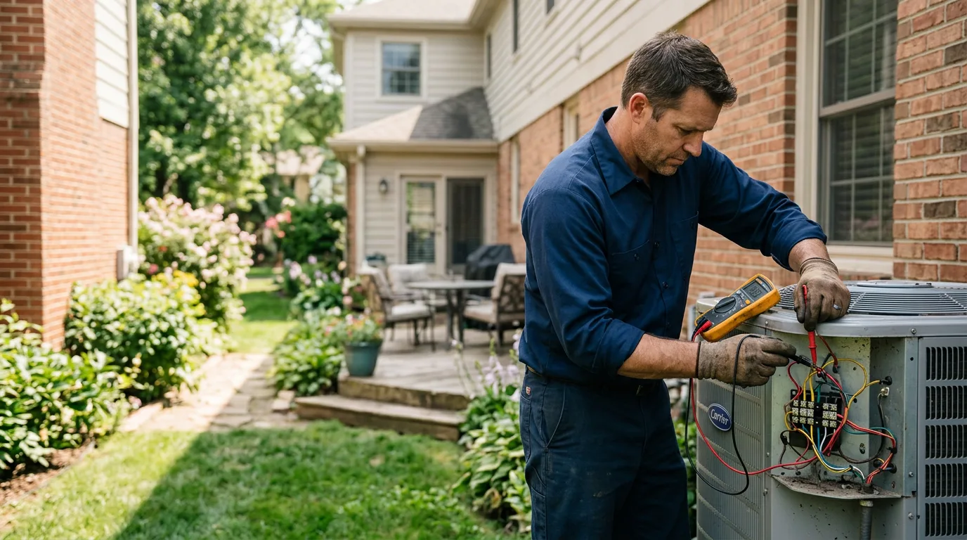 HVAC technician working near Glendale, UT